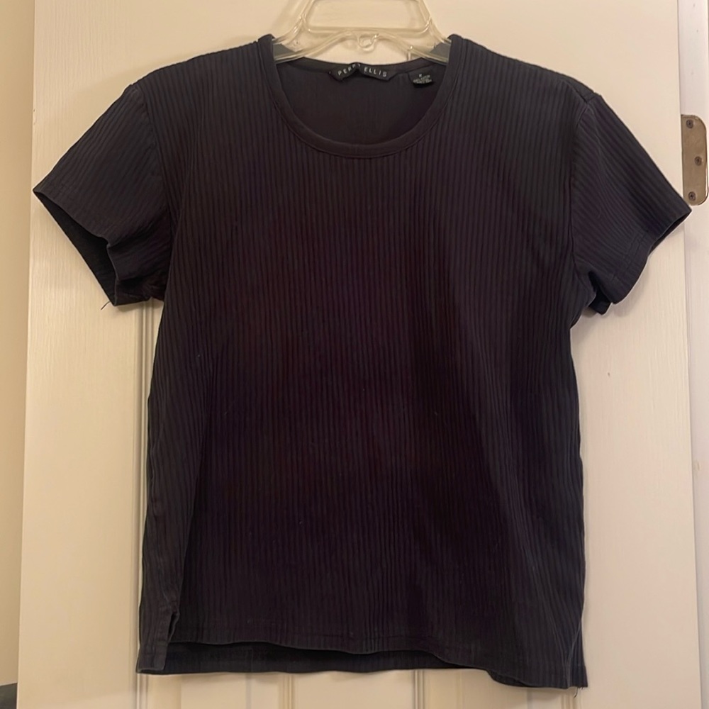 Perry Ellis Black 100% Cotton Women’s Shirt